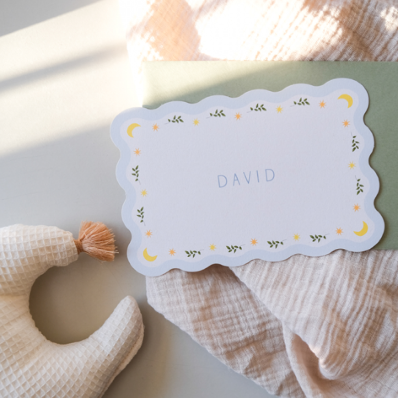 Geboortekaartje Golvende rand