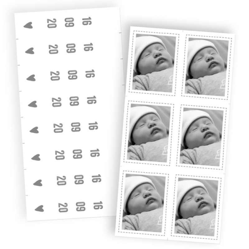 Geboortekaartje Met DIY labelkaartjes