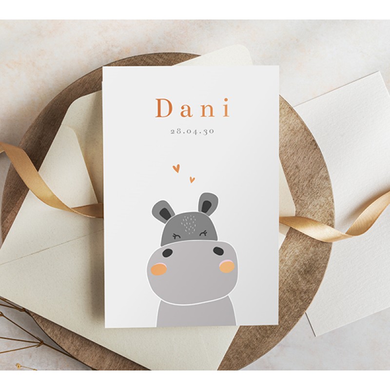 Geboortekaartje Nijlpaard