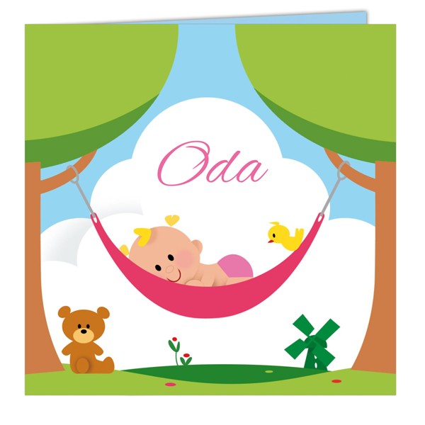 Geboortekaartje Oda