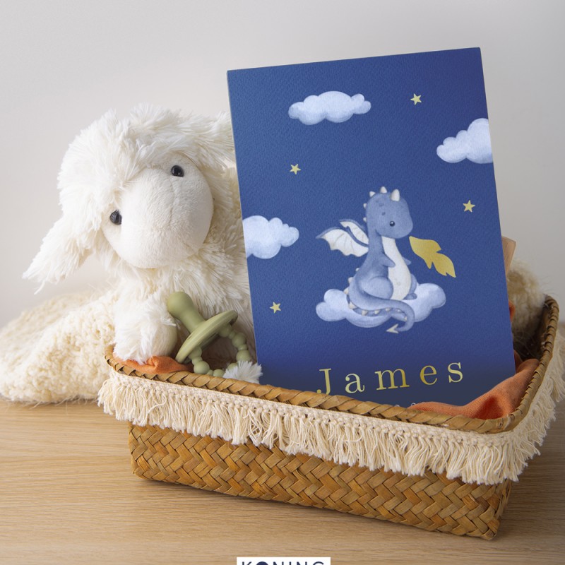 Geboortekaartje Vuurspuwende draak Geboortekaartje Vuurspuwende draak