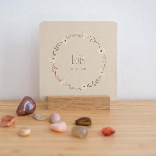 Geboortekaartje Bloemen