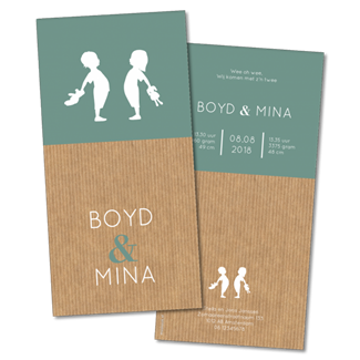 Geboortekaartje Geboortekaart - Boyd Mina