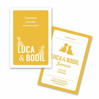 Geboortekaartje Geboortekaart Luca Bodil