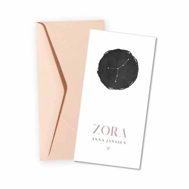 Geboortekaartje geboortekaart Zora