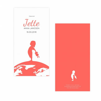 Geboortekaartje geboortekaartje - Jette