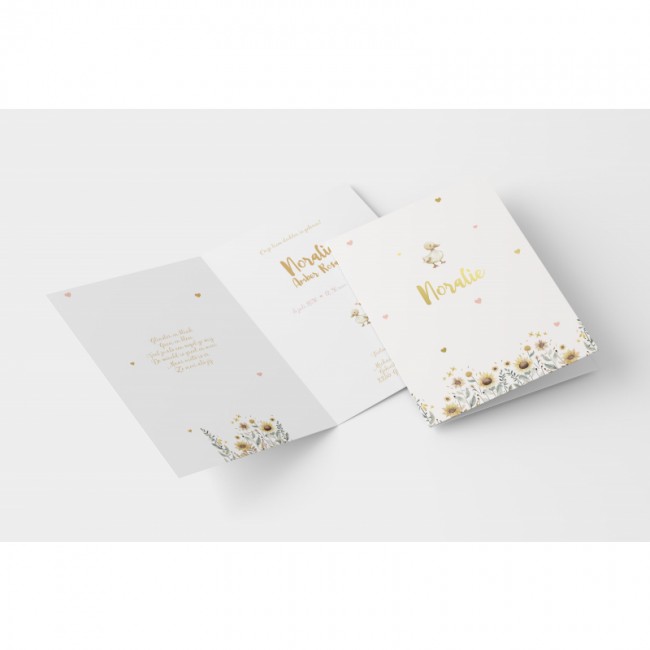 Geboortekaartje Geboortekaartje met eendje