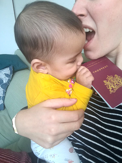 paspoort baby op reis